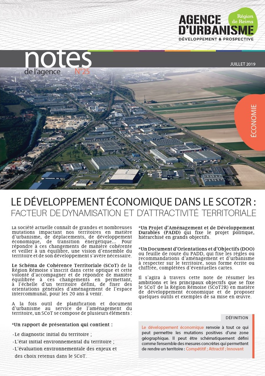 Le Développement économique dans le SCoT2R