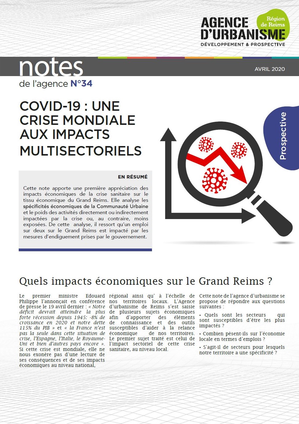 Note n°34 : Covid-19, une Crise Mondiale aux impacts multisectoriels