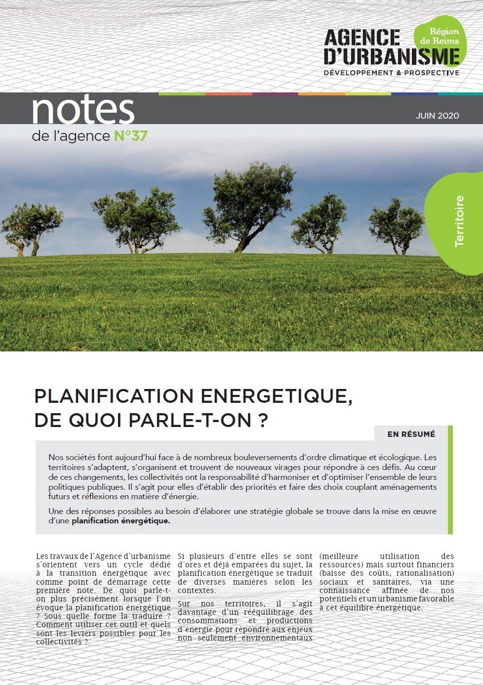 Note 37 : Planification Énergétique, de quoi parle-t-on ?