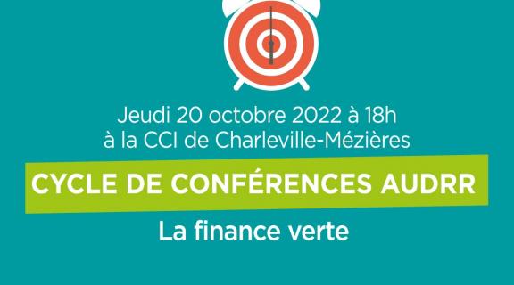 Cycle de conférences AUDRR #3 Finance Verte 20/10/2022 à 18h