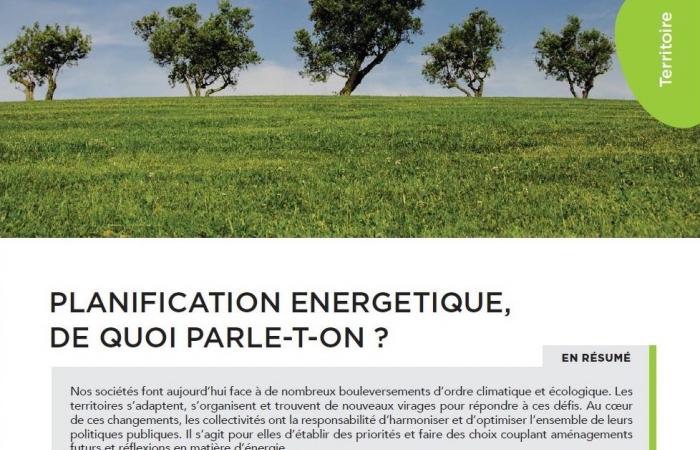 Note 37 : Planification Énergétique, de quoi parle-t-on ?
